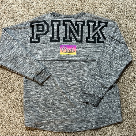 PINK Victoria's Secret Tops - VICTORIA’S SECRET PINK RARE SWEATSHIRT LIKE NEW SIZE LARGE